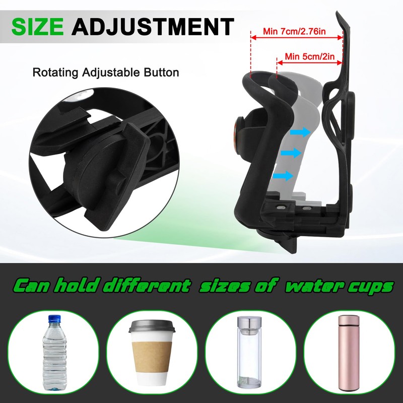 PSLER Ryker Drink Cup Holder Adjustable Right Side Mount for