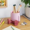 balvi Mr. Sitty Pen Holder Pink Coloured and Original Design