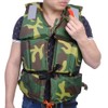 Camouflage Adult Boating Swimming Life Jacket Buoyancy Aid Polyester Floating