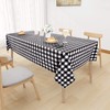sancua Checkered Vinyl square Tablecloth - 54 x 54 Inch