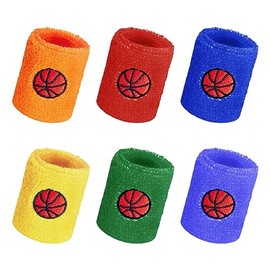 HAIKING Colorful Wrist Sweatbands, 6 Pcs Sports Wristbands for Soccer, Baseball, Basketball (6 Colors)