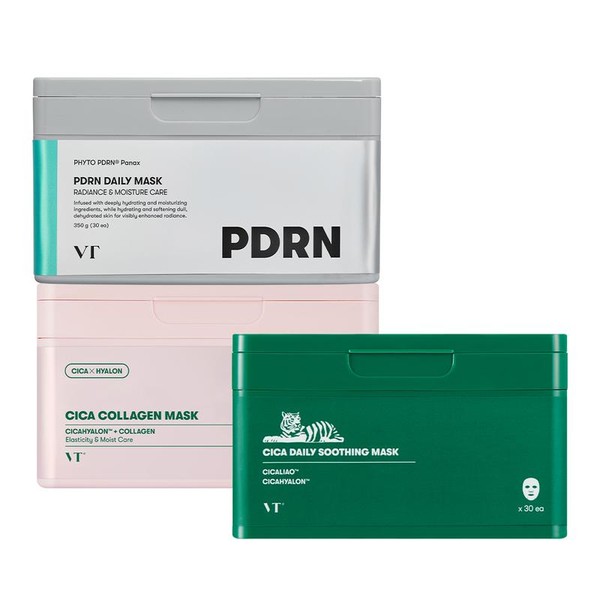 \[Official VT Cosmetics] Daily Mask 30 Sheets - Collagen, PDRN,