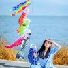 Ulable Five Color Carp Flag Colorful Japanese Style Fish Flag