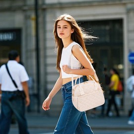 Lunch Box for Women Men Insulated Lunch Bag Lunch Tote Bag Leakproof Thermal Cooler Large Capacity for Travel Work School Picnic (Z-Beige)