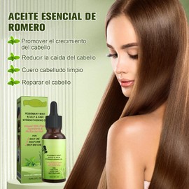 2PCS Rosemary Mint Hair Oil, Rosemary Mint Scalp & Hair Strengthening Oil Model, Aceite Esencial de Romero Orgánico, Nutre el Cuero Cabelludo, Elimina el Cabello Seco, Aceite de Romero para el Cabello