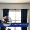 AccEncy 8 PCS No Drill Curtain Rod Brackets Self-Adhesive Rod