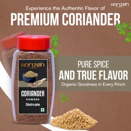 Horizon Foods Premium Ground Coriander Powder 200 Grams - Freshly Ground Coriander Seeds, Organic, Aromatic Spice for Cooking