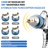 HVLP Spray Gun with 10Pcs 650ML Disposable Paint Cups, 4