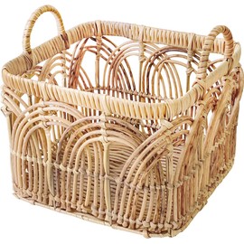 Daikai Talk Towc Petal Storage Basket Washable Square, Natural