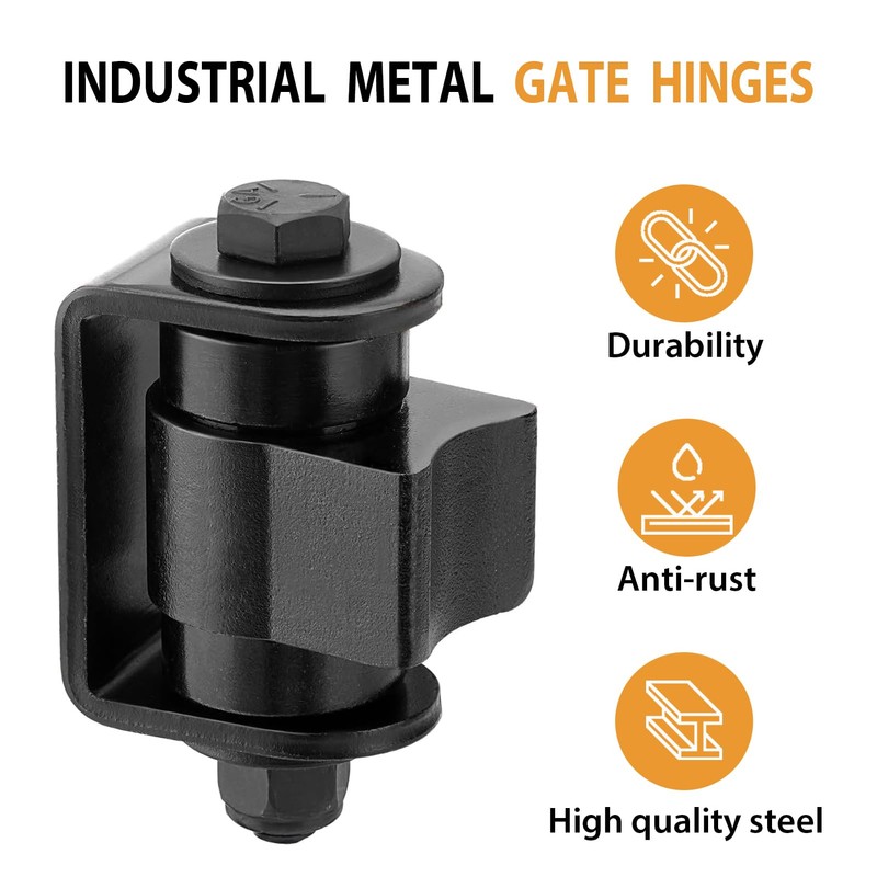4 Pack Heavy Duty Sealed Bearing Gate Hinge, Weld onto