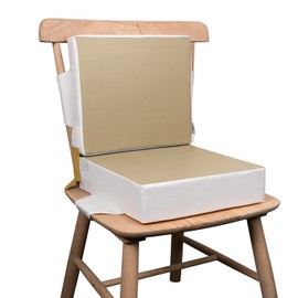 Kalawen Booster Seat for Eating, Upgraded 2Pcs PU Washable Straps Safety Buckle Toddler Booster Seat for Dining Table Portable