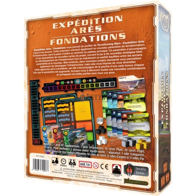 Intrafin Terraforming Mars: Expedition Ares - Foundation - French Version