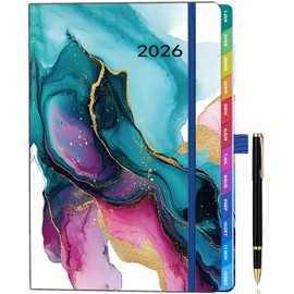 2026 A5 Calendar - Weekly Calendar, Appointment Calendar, Weekly Timer & Weekly Planner (Jan 2026 - Dec 2026), School Calendar 2026, Planner with Monthly Overview, Notes, Contacts - Sea Rocks
