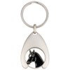 Stainless Steel Coin Holder with Horse head coin black