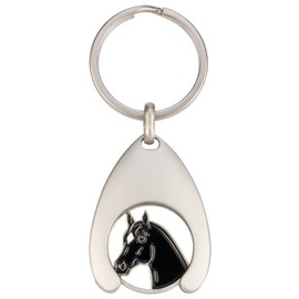 Stainless Steel Coin Holder with Horse head coin black