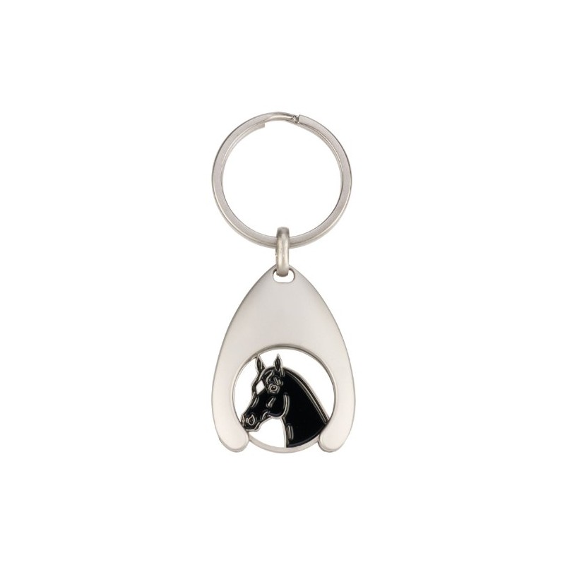 Stainless Steel Coin Holder with Horse head coin black