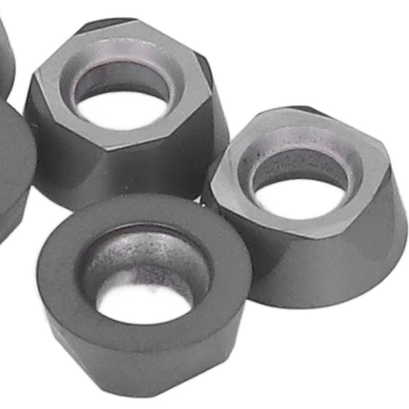 10PCS Black Coating Carbide Inserts Round CNC Turning Milling Inserts