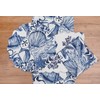 C&F Home Blue Coast Round Placemat Set of 6 Cotton