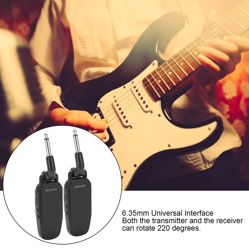Guitar Wireless Transmitter Receiver Digital Audio System Accessory for Bass