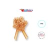 Gold 4" Bows x 18 Loops Organza Ribbon Pull Bows