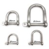 Stainless Steel Shackles Wide Shape Diameter 8 mm V4A A4