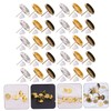 TEHAUX 150 Sets Earring Backs for Studs Gold Earring Bezel