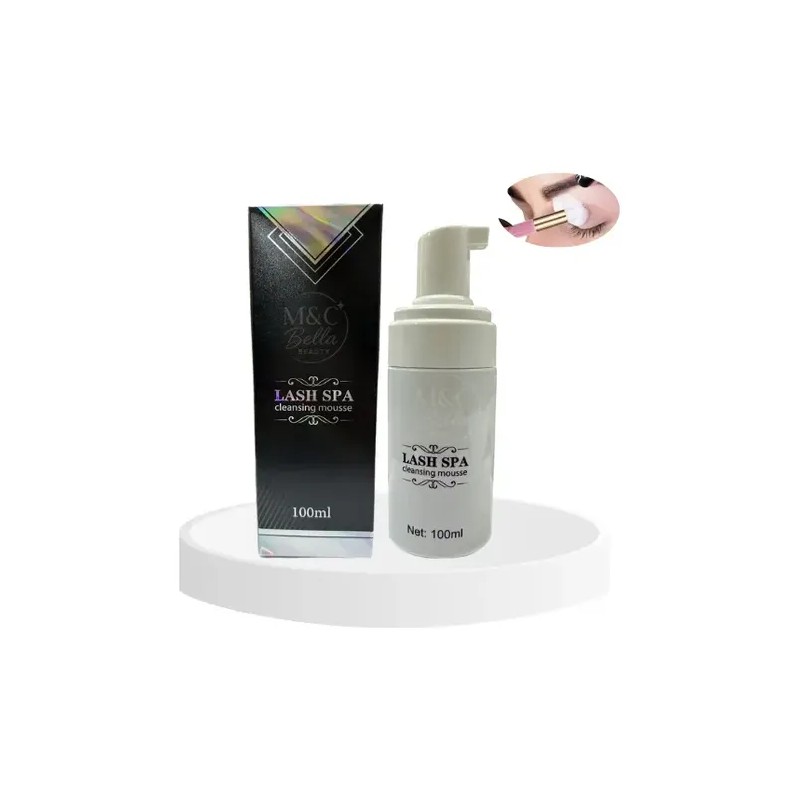 Espuma Limpiadora Shampoo Para Extensión De Pestañas Mink