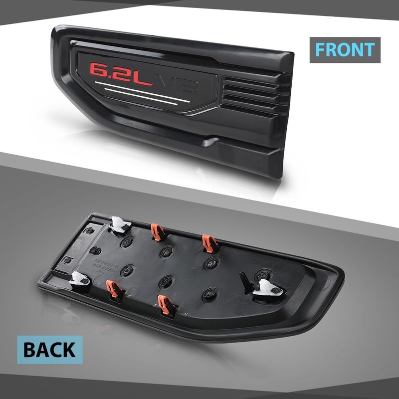 CHEDA Fender Vent Emblem Kit Compatible with GMC Sierra 1500