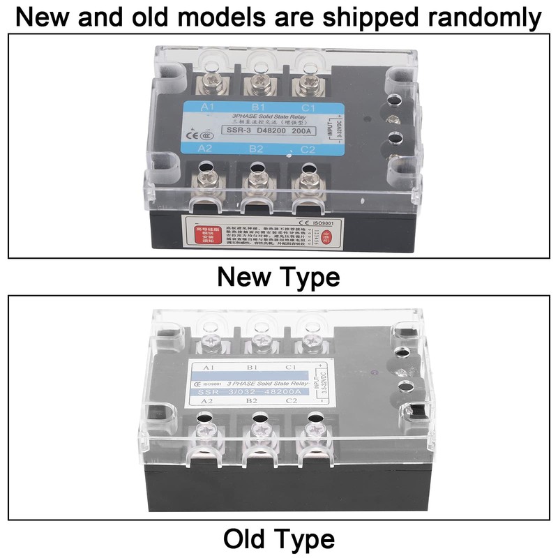 3-Phase Solid State Relay DC Control AC 480V 200A Industrial