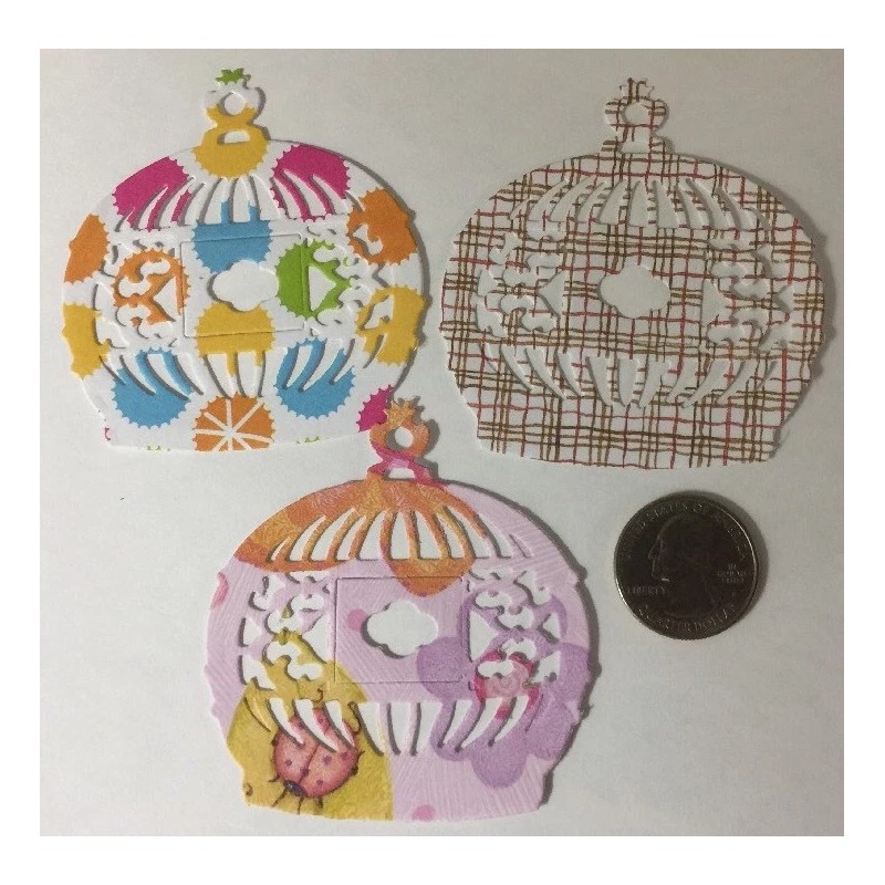 Craft-N-Shed,Handmade ORNAMENTAL BIRDHOUSE Die-Cuts (6pc)Approx.2-