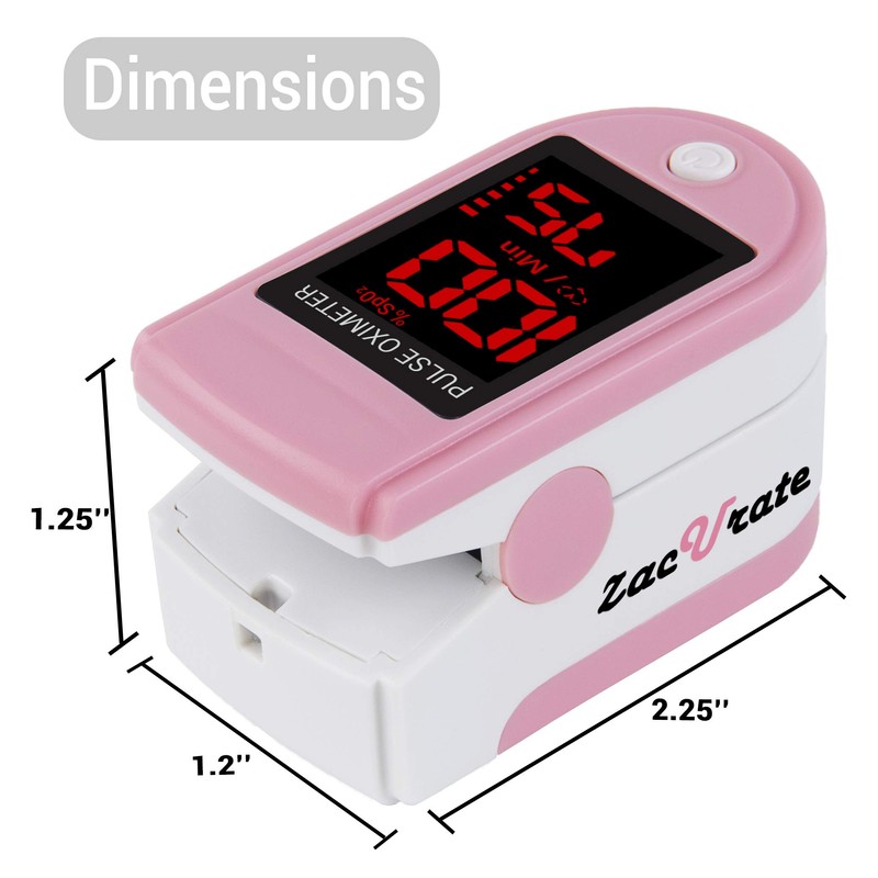 Zacurate Pro Series 500DL Fingertip Pulse Oximeter Blood Oxygen Saturation