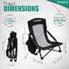 SUNNYFEEL Folding Low Camping Beach Chair 2 Pack, Lightweight Portable
