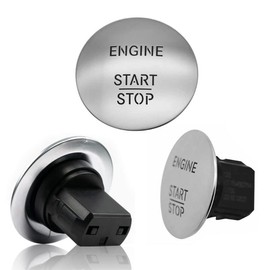 GJCC 2215450714 Keyless Go Start Stop Push Button Engine Ignition Switch Replacement for 2010-2014 CL550 CLS350 E350 GL350 GL450 GLK350 ML350 S550 SL500 SLK200 SLK350 More (Silve) US1336 Compatible