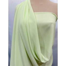 CREPE GEORGETTE FABRIC MINT GREEN   60" BTY CLOTHING,  SEMI SHEER