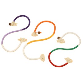 BigyQiu 3PCS Catnip Toy Bite Rope,Chew Sticks for Cats,Teething Chew Toy Rope,Interactive Cat Toy for Indoor Cats,Filled Natural Catnip Cat Chew Teeth Cleaning Stress Release Catnip Cotton Rope Toy