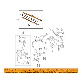 Toyota Genuine Parts - Blade, Fr Wiper, Rh (85212-28170)