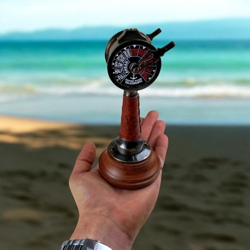 FTWDesign Machine Telegraph Decorative Item - Maritime Decoration for Shipping