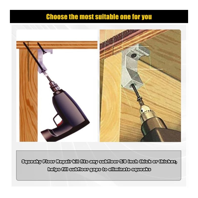 CNQLIS Squeaky Wood Relief Floor Repair Kit Can be Safely