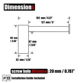 JQK Toilet Paper Holder, 5 Inch 304 Stainless Steel Thick 0.8mm Tissue Paper Dispenser for Bathroom, Hold Mega Rolls, Brushed Steel Wall Mount, TPH600-BN
