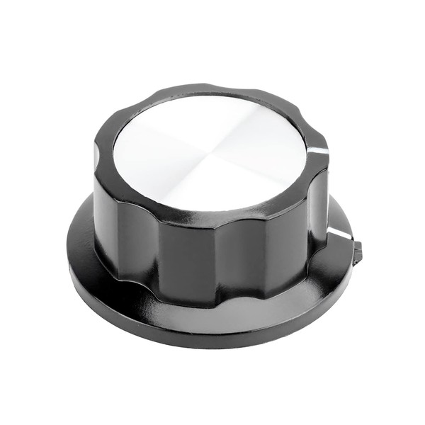Fielect Silver Tone Top Potentiometer Volume Control Rotary Knobs 6mm
