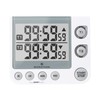 Marathon 100 Hour Dual Digital Timer, White - Large, Easy-to-Read