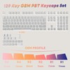 IOAOI Pudding Keycaps, PBT Keyboard Keycaps 129 Keys Set Custom