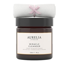 Miracle Cleanser 120ml | Facial Cleanser with Probiotics to Remove Impurities and Makeup | Face Cream with Glycerin to Hydrate Dry Skin | Made from Natural ingredients | Aurelia London
