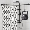 SIKAIQI Stretchable 304 Stainless L Shaped Bathroom Bathtub Corner Shower