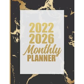 2022-2026 Monthly Planner: 5 Year Calendar Notebook - Appointment Schedule Organizer 2022-2026 - Year Goal, Birthday & Password Log - 60 Month Agenda ... Lists & Notes ( Beautiful Marble Cover )