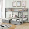 BTSKY 4Pcs Bunk Bed Ladder Pads with 8pcs Adjustable Hook