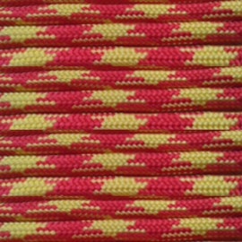PARACORD PLANET 100 Feet Nylon 550lb Type III 7 Strand Paracord Red & Yellow