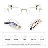 EYESPEX 1 Pack Folding Reading glasses Half Frame Metal