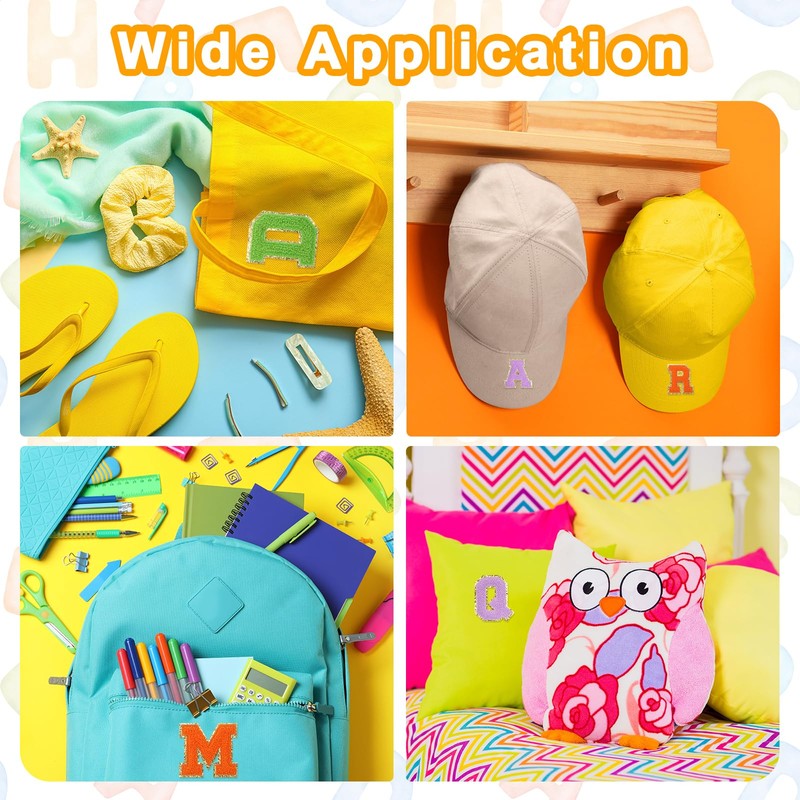 sourcing map Chenille Letter Patches 3.1" Alphabet T Iron on