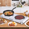 Hot Plate, Techwood 1800W Dual Electric Stoves, Countertop Stove Double